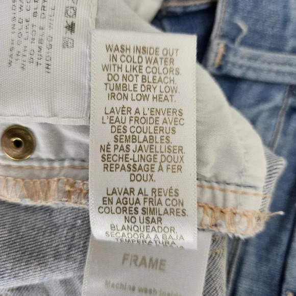 FRAME Le Skinny De Jeanne Jeans Mid Rise Antibes Light Wash Denim - Picture 8 of 9